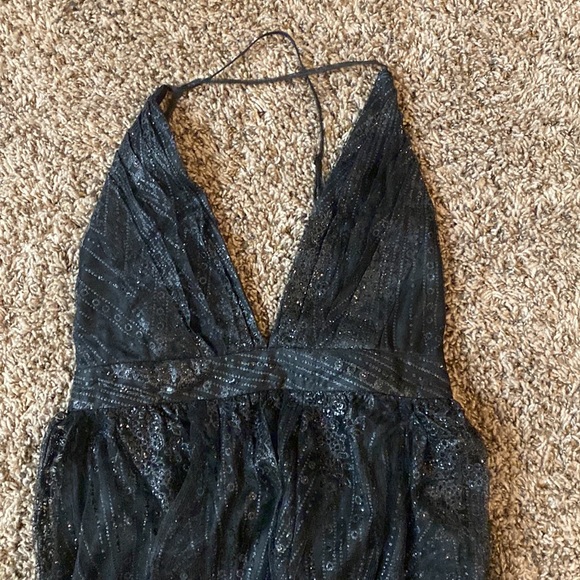 Black Formal Sparkly Dress, Size 2 - Picture 2 of 3